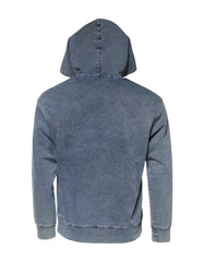 Dolce & Gabbana Blue Cotton Logo Hooded Sweatshirt  Sweater