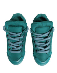 Dolce & Gabbana Teal Portofino Men Low Top Sneakers Shoes