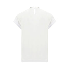 Brunello Cucinelli White Elastane T-Shirt