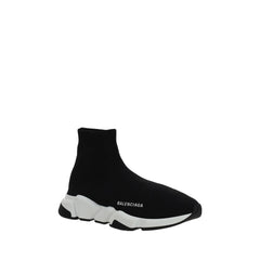 Balenciaga Black Elastane Athletic Sneakers