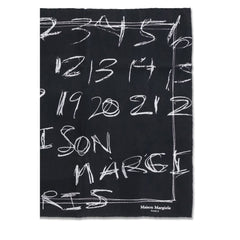 Maison Margiela Black Silk Scarf