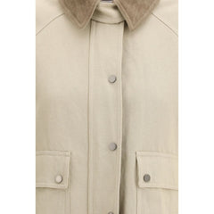 Brunello Cucinelli Beige Cotton Coat