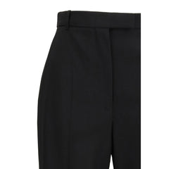 Alexander McQueen Black Cotton Dress Pants