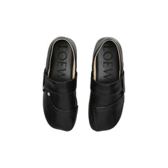 Loewe Black Calfskin Slippers