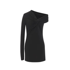 Saint Laurent Black Viscose Cocktail Dress
