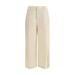 Brunello Cucinelli Beige Cotton Casual Pants