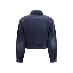 Balenciaga Blue Cotton Denim Jacket