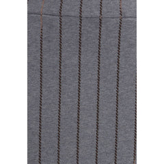 Brunello Cucinelli Gray Cotton Midi Skirt