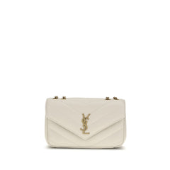 Saint Laurent Beige Lamb Ovis Aries Aries Shoulder Bag