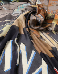 Dolce & Gabbana Multicolor Taormina Modal Shawl 130cm x 130cm  Men Scarf