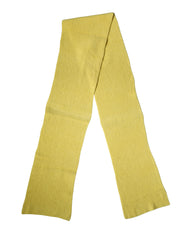 Dolce & Gabbana Yellow Cotton Knitted Neck Foulard 270cm x 31cm  Men Scarf