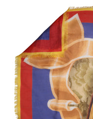 Dolce & Gabbana Multicolor Italy China Shawl Wrap 140cm x 130cm  Scarf