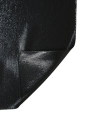 Dolce & Gabbana Black Silk Lurex Foulard Wrap Shawl 119cm x 117.5cm  Scarf