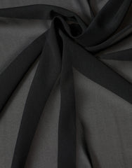 Dolce & Gabbana Black Silk Neck Wrap Shawl Stole 200cm x 64cm  Scarf