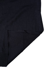 Dolce & Gabbana Black Wool Knitted Shawl Neck Wrap 200cm x 25cm  Scarf