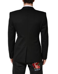 Dolce & Gabbana Black Embellished Single Breasted Blazer