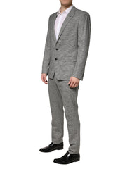 Dolce & Gabbana Gray MARTINI Single Breasted Formal 2PC Suit