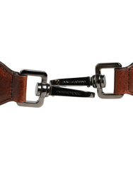 Dolce & Gabbana Brown Horse Velvet Leather Bag Accessory Shoulder Strap
