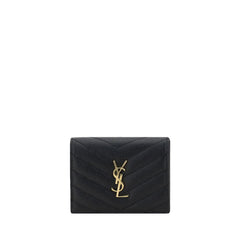 Saint Laurent Black Lamb Ovis Aries Aries Wallet