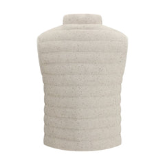 Brunello Cucinelli Beige Goose Down Sleveless Jacket