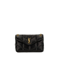 Saint Laurent Black Lamb Leather Shoulder Bag