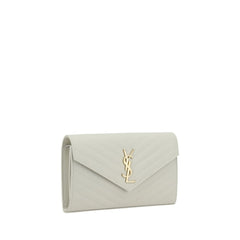 Saint Laurent White Calf Leather Bos Taurus Shoulder Bag