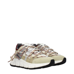 Versace Beige Leather Chunky Sneakers
