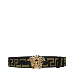 Versace Black Fabric Regular Belt