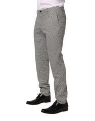 Dolce & Gabbana Gray Cotton Skinny Dress Formal Trouser Pants