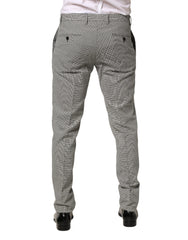 Dolce & Gabbana Gray Cotton Skinny Dress Formal Trouser Pants