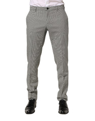 Dolce & Gabbana Gray Cotton Skinny Dress Formal Trouser Pants