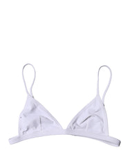 Dolce & Gabbana Top White Nylon Triangle Swimwear Beachwear Bikini
