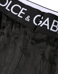 Dolce & Gabbana Black Logo Girdle High Waist Panty  Underwear
