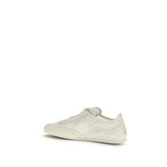 Jimmy Choo Beige Calf Leather Bos Taurus Athletic Sneakers