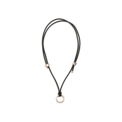 Brunello Cucinelli Brown Calf Leather Bos Taurus Keychain