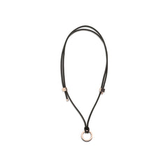 Brunello Cucinelli Brown Calf Leather Bos Taurus Keychain