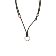 Brunello Cucinelli Brown Calf Leather Bos Taurus Keychain