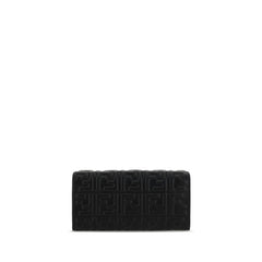 Fendi Black Lamb Ovis Aries Aries Wallet