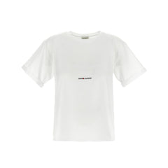 Saint Laurent White Cotton T-Shirt