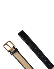 Dolce & Gabbana Men Beige Braided Leather Metal Buckle Belt