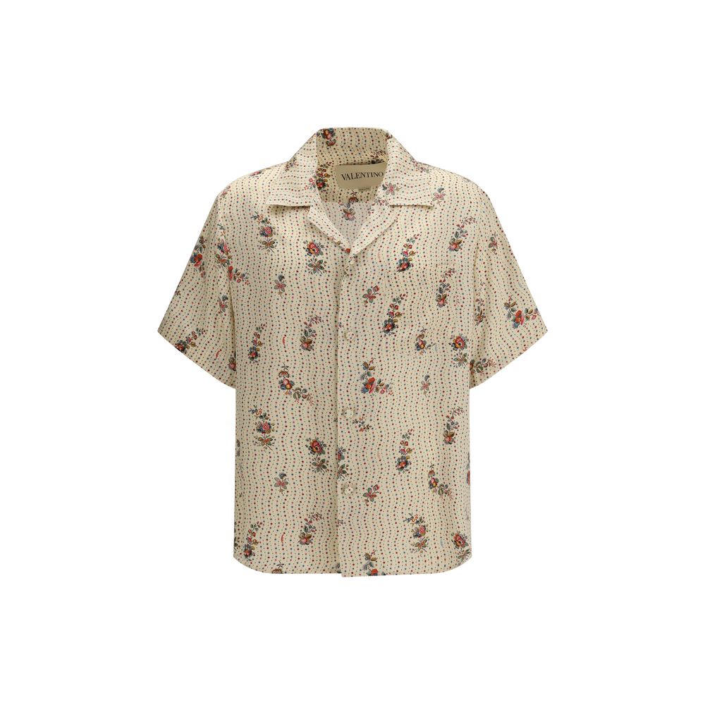 Valentino Multicolor Silk Pattern Shirt