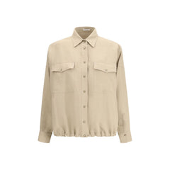 Brunello Cucinelli Beige Viscose Blouse