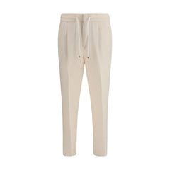 Brunello Cucinelli Beige Linen Casual Pants