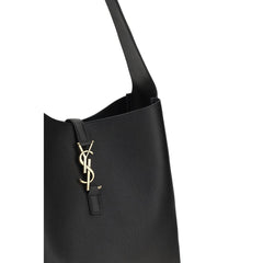 Saint Laurent Black Calf Leather Bos Taurus Shoulder Bag