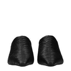 Jimmy Choo Black Leather Mid Heel Pumps