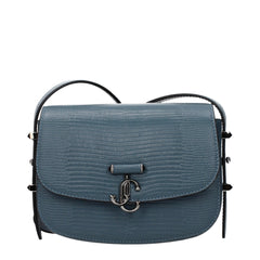 Jimmy Choo Blue Leather Shoulder Bag