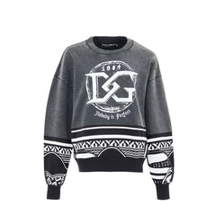 Dolce & Gabbana Black Cotton Sweatshirt