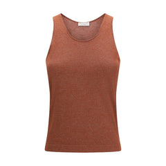 Brunello Cucinelli Brown Cashmere Tank Tops