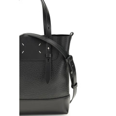 Maison Margiela Black Calf Leather Bos Taurus Shoulder Bag