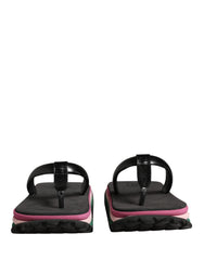 Dolce & Gabbana Multicolor Rubber Chunky Flip Flop Shoes
